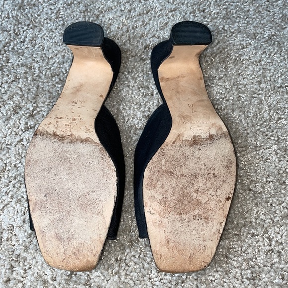 Neiman Marcus slip on low heel black - size 7M - Picture 3 of 5